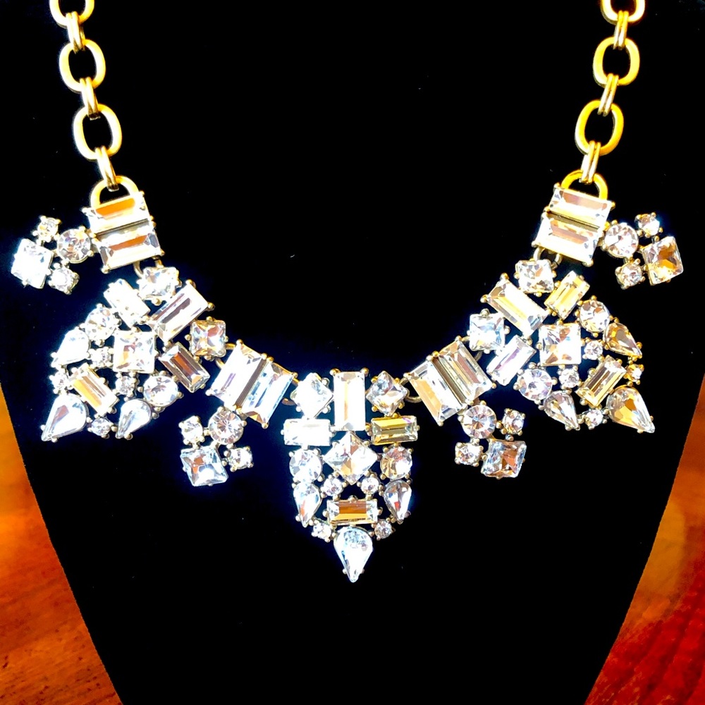 J. Crew Rhinestone Statement Necklace
